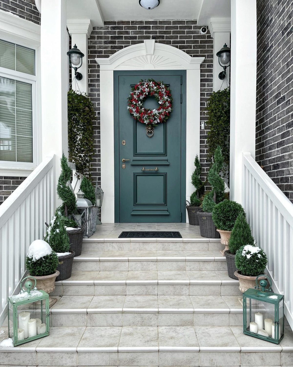 Front Door of the House with Door Bell