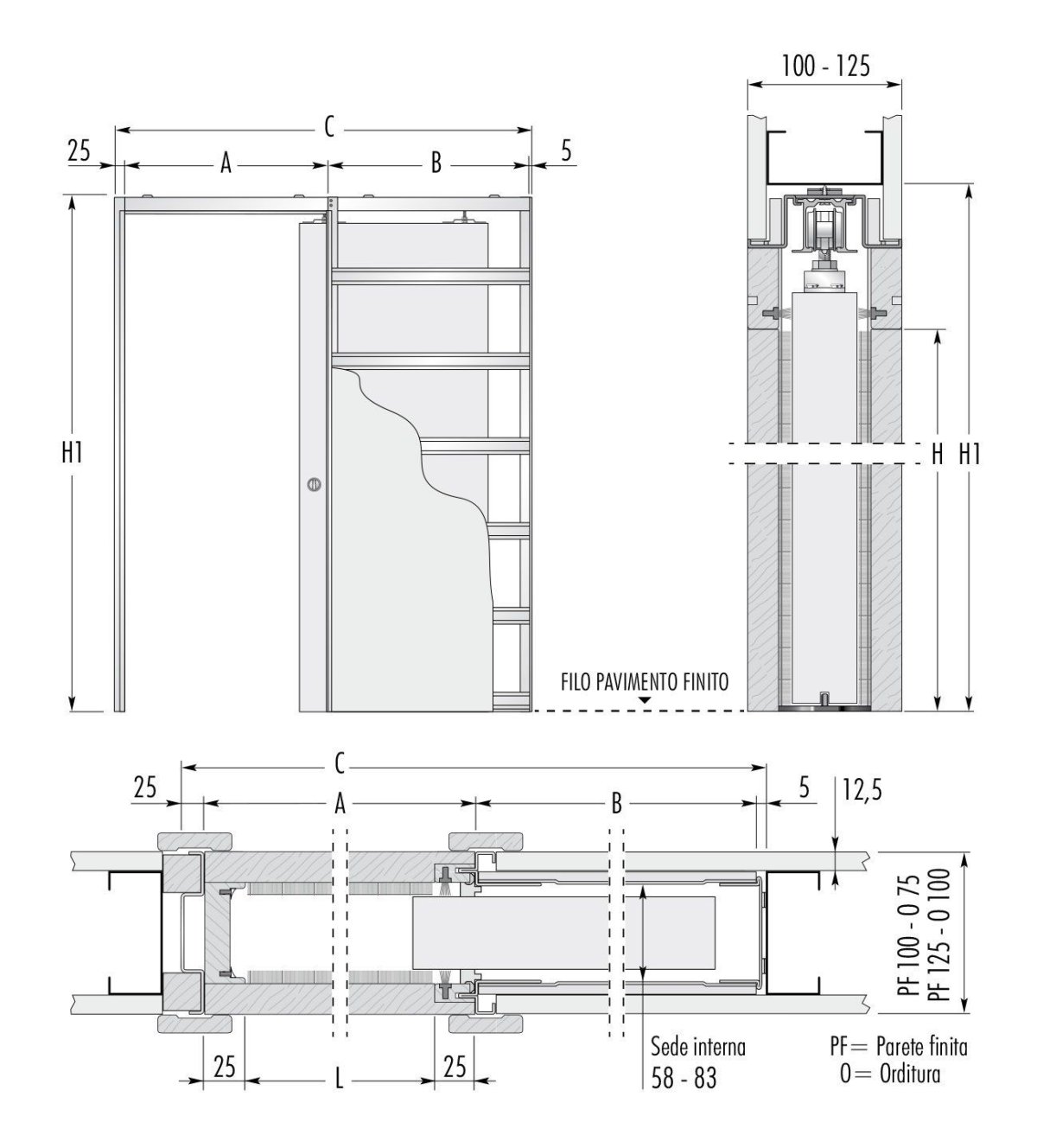 Пенал Eclisse unico Single