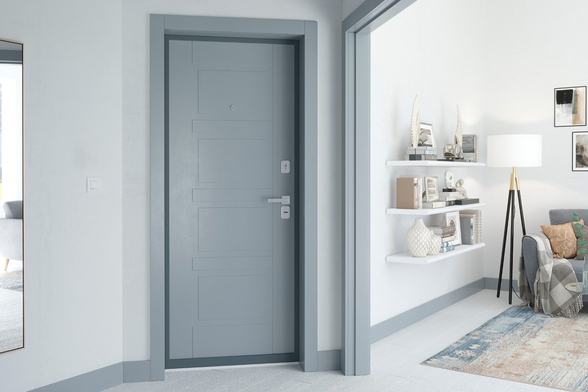 Входная дверь profil Doors серая
