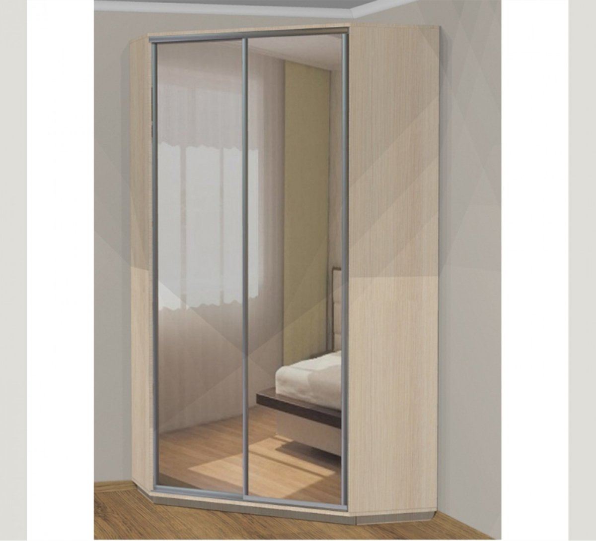 Угловой шкаф 1100х1100 глубина 600