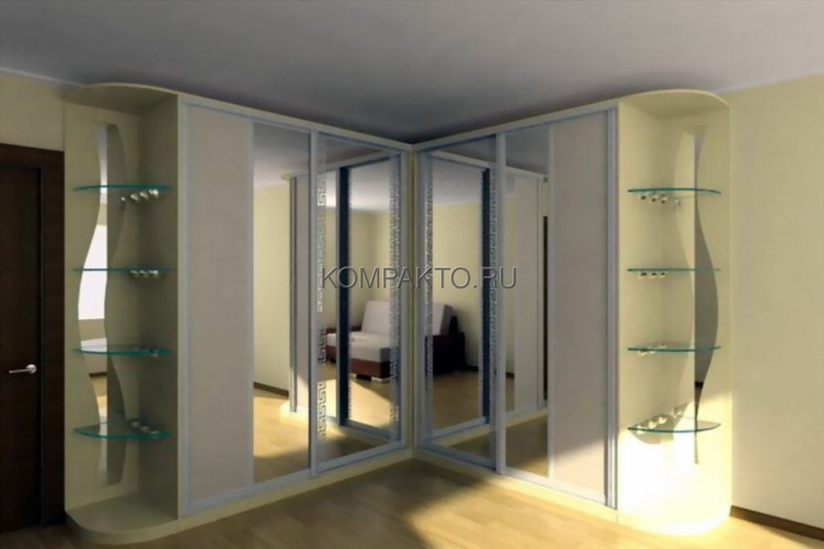 Угловой шкаф купе