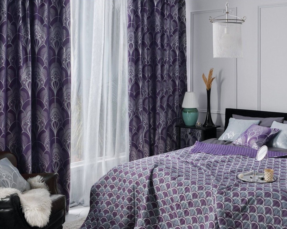 Wess Gatsby штора фиолетовая