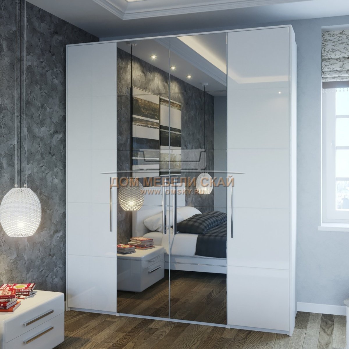 Шкаф Наоми ТРИЯ белый