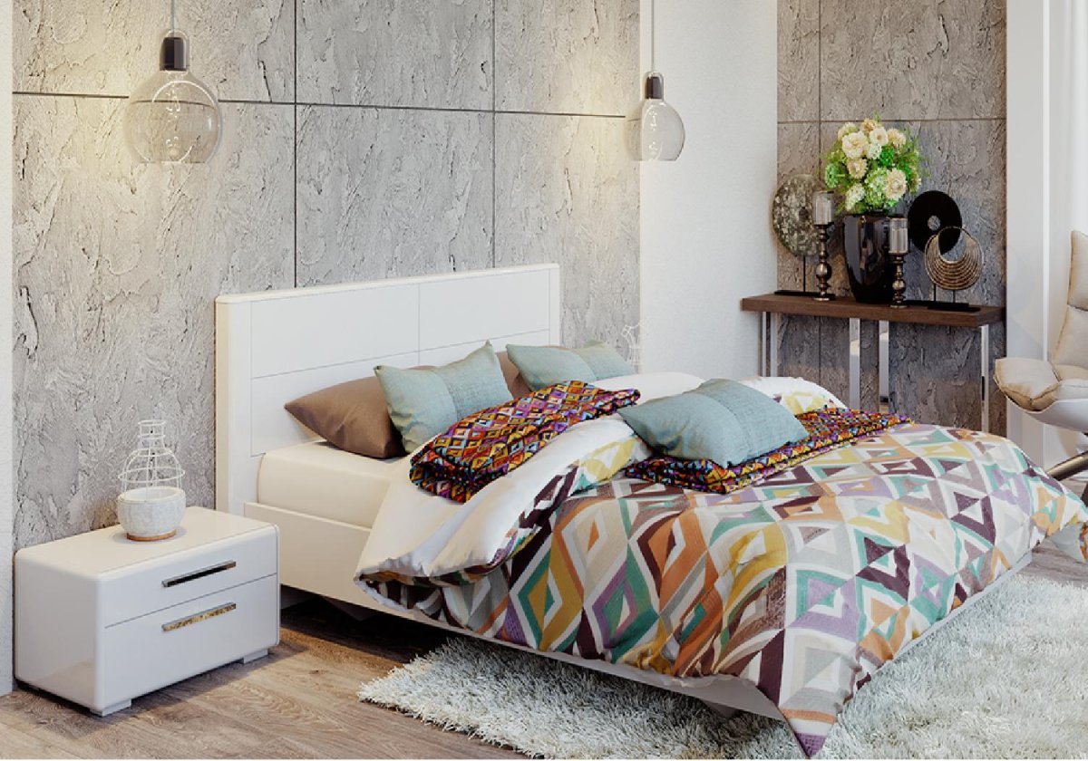 Спальня «Наоми» (белый глянец)