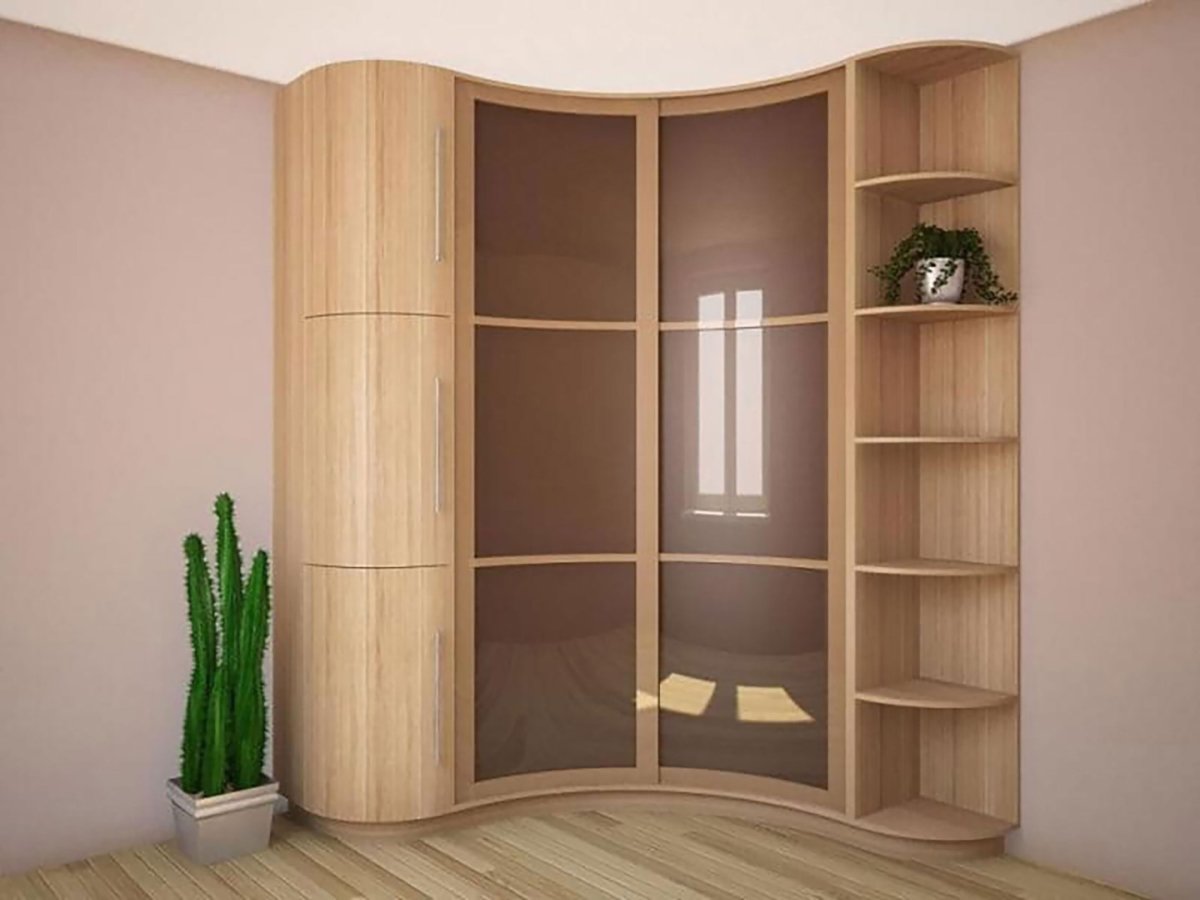 Угловой радиусный шкаф 800х800