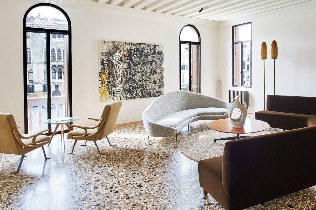 Пол терраццо в интерьере