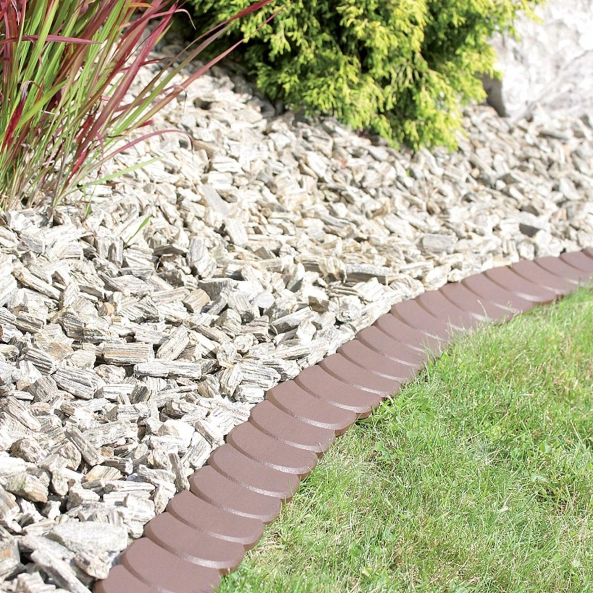 Бордюр для сада, 3,8 м коричневый Prosperplast palisada