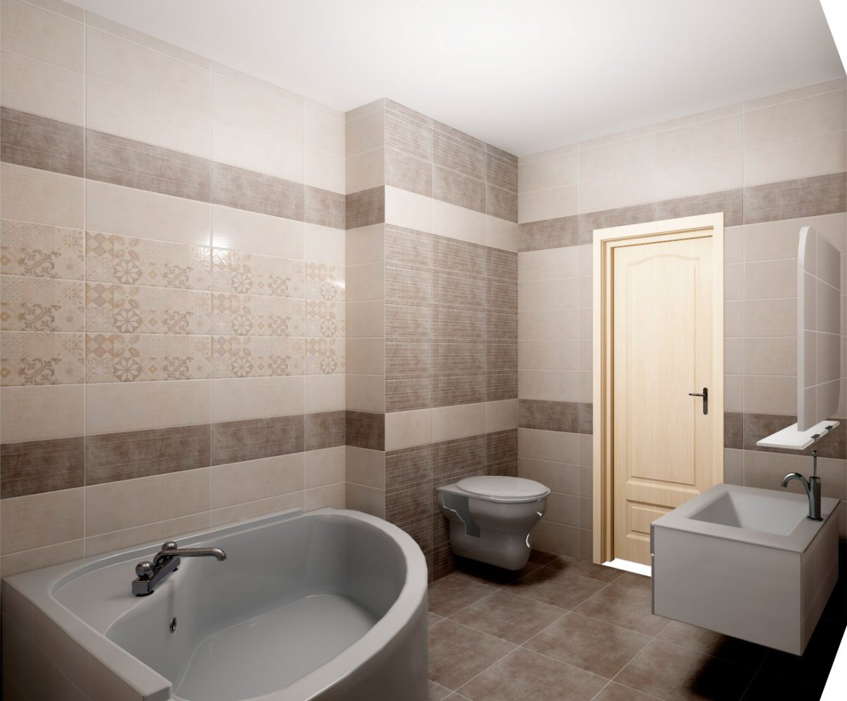 Плитка Тулуза в интерьере ванной