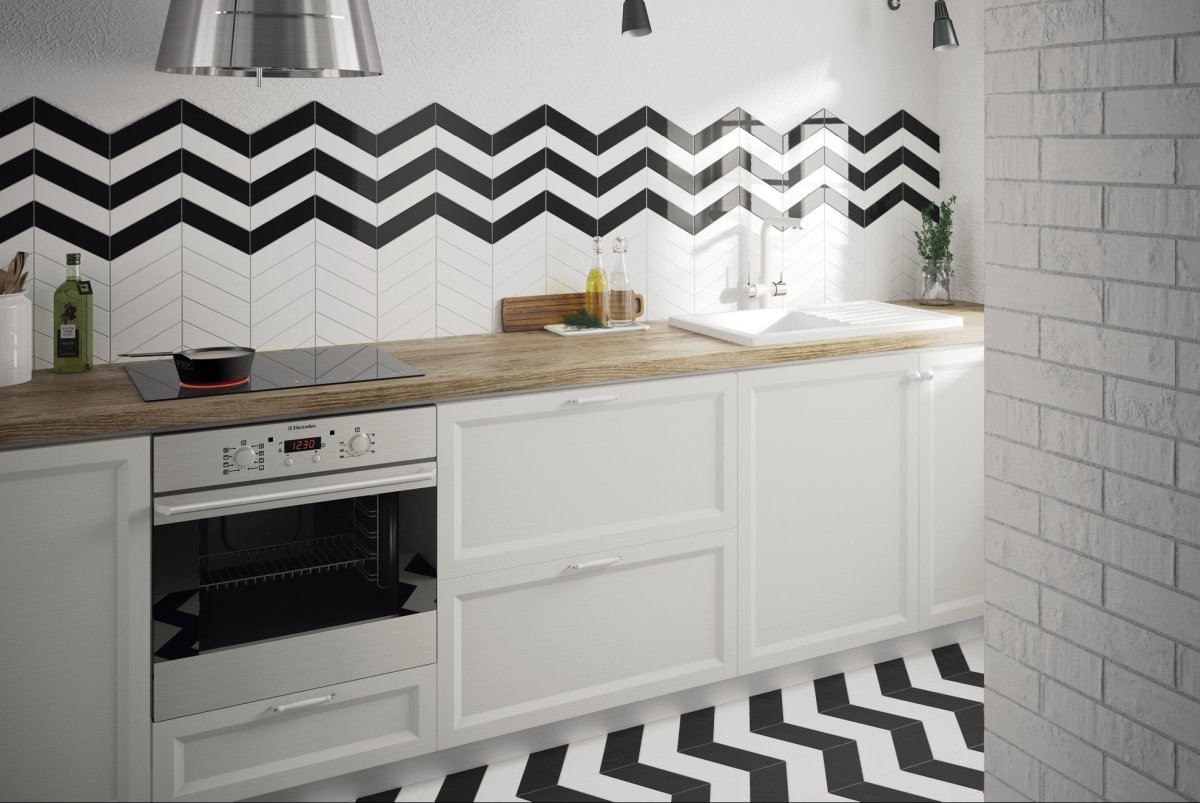 Плитка equipe Chevron кухня