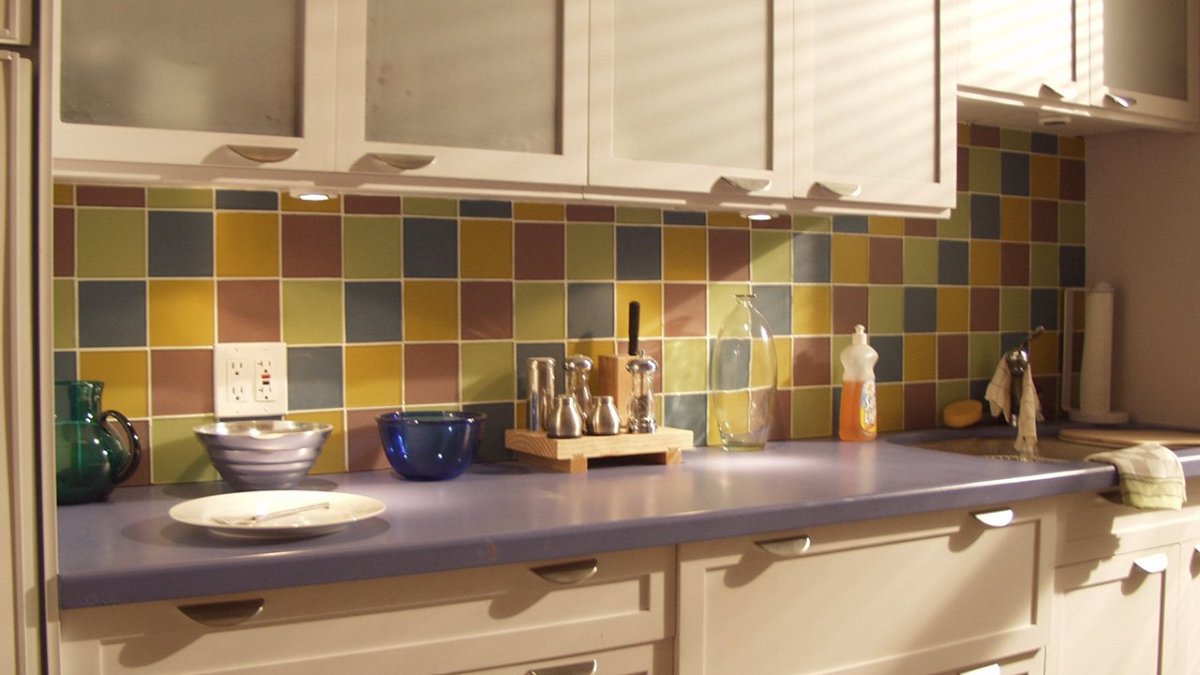 Фартук для кухни из плитки