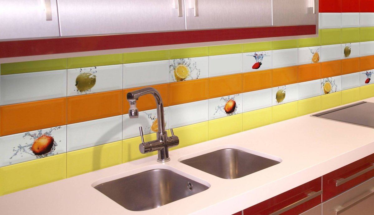 Керамическая плитка Моноколор оранжевая 20*30