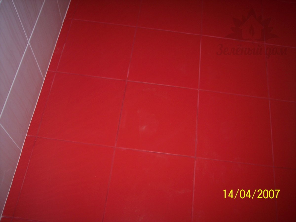 Красная плитка цвет затирки