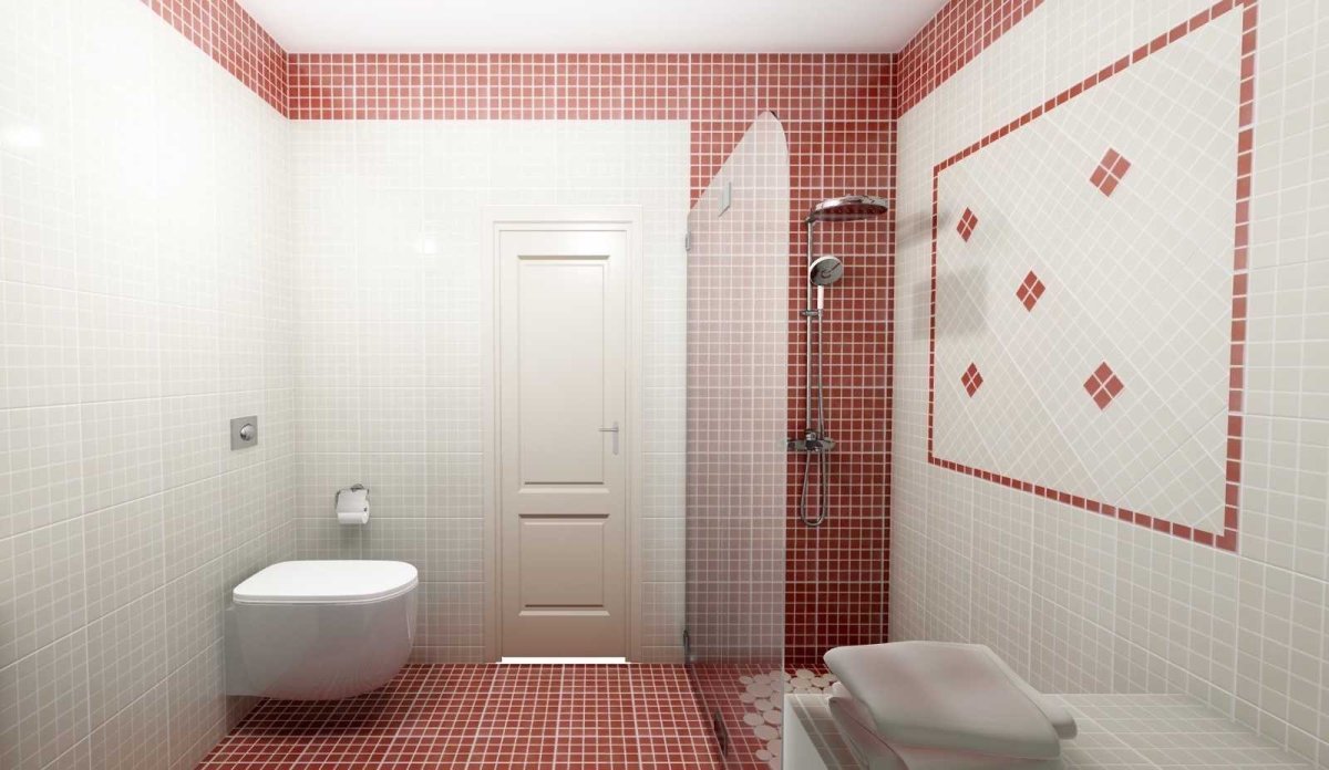 Ванная плиткой Финезза черная