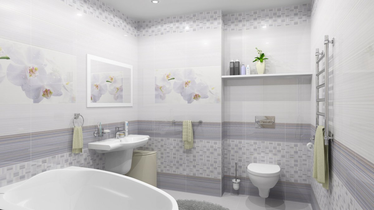 Плитка нефрит керамика меланж голубой