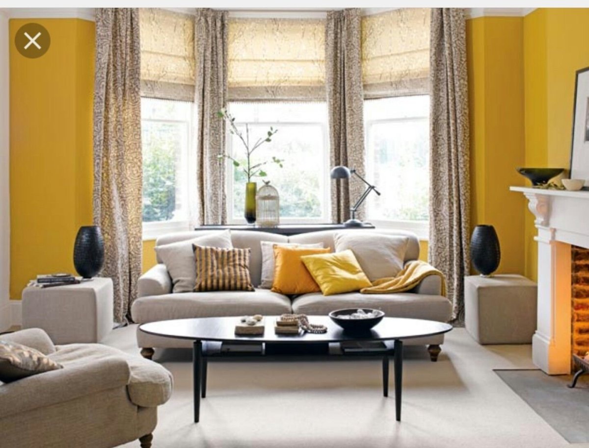 Гостиная с эркером интерьер