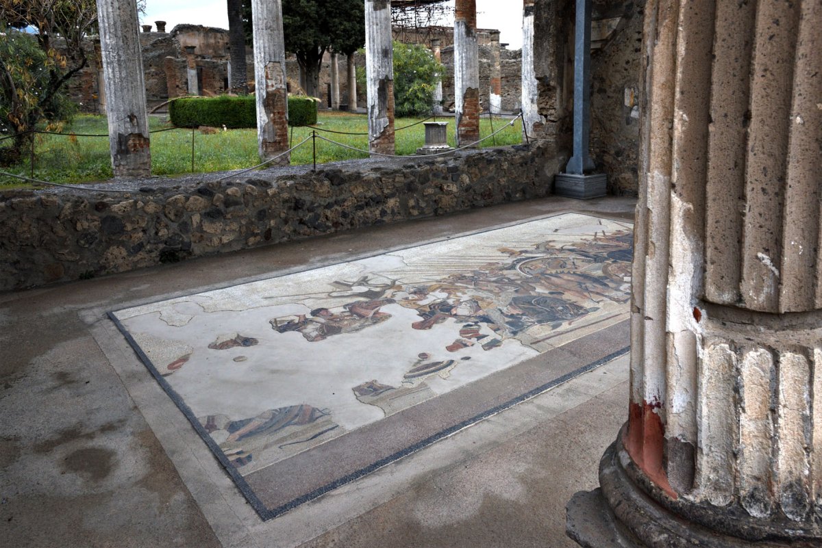 Дом фавна в Помпеях мозаика