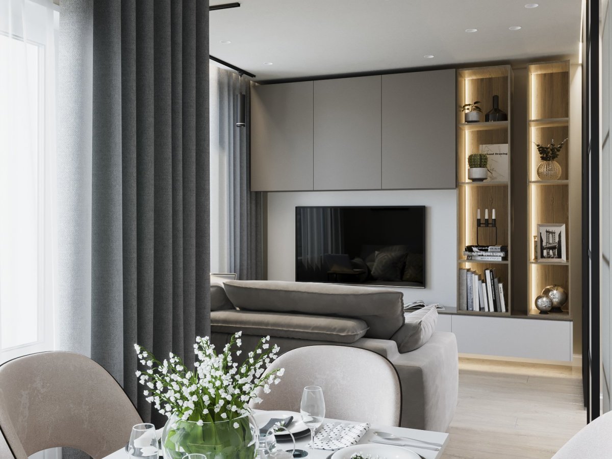 Гостиная ТВ зона