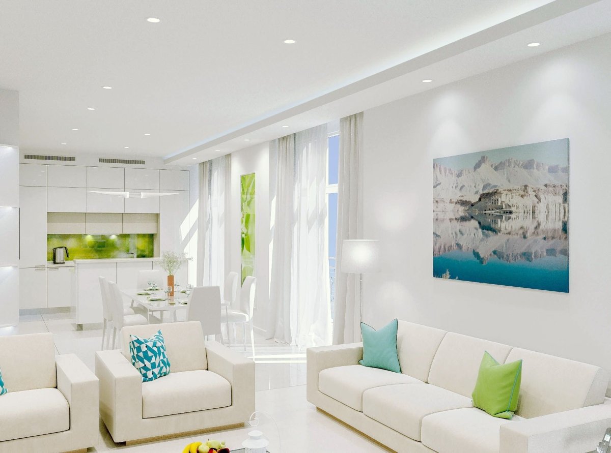 Светлый интерьер