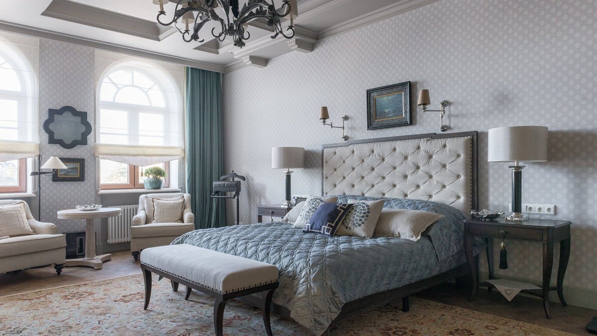 Спальня в стиле американская Неоклассика
