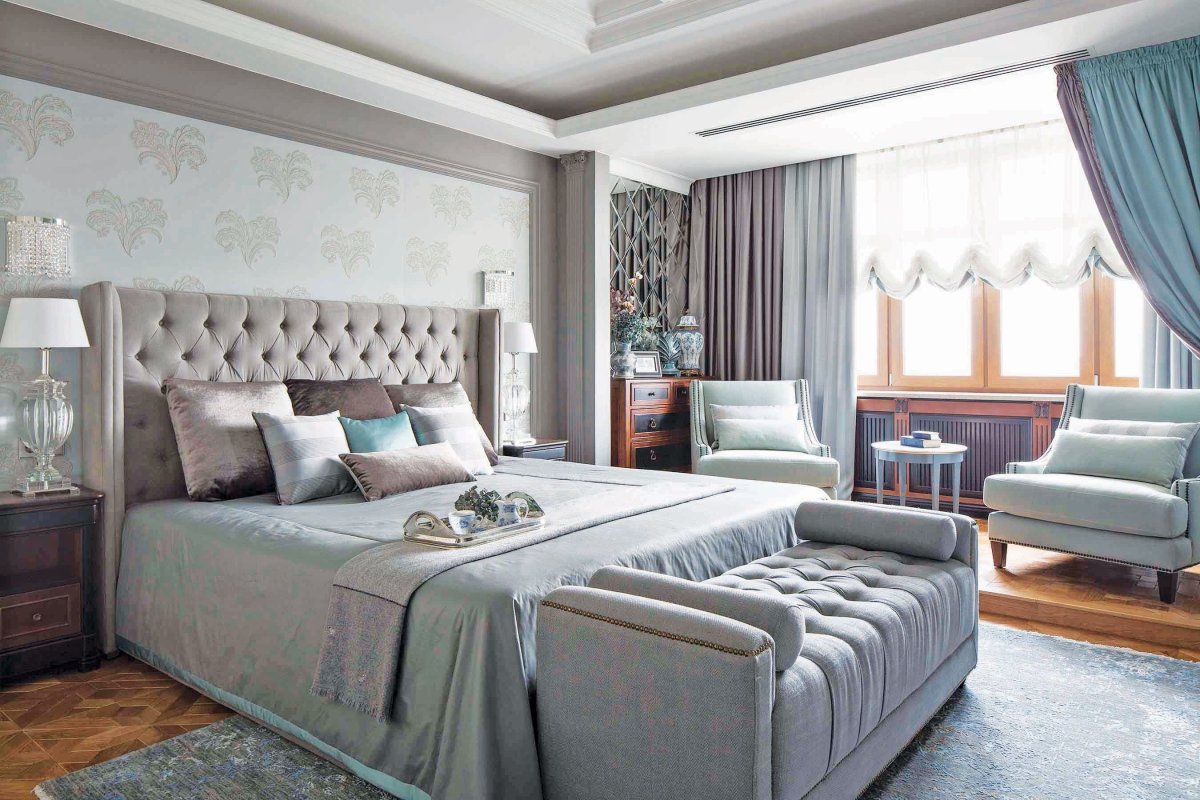 Спальня в стиле американская Неоклассика