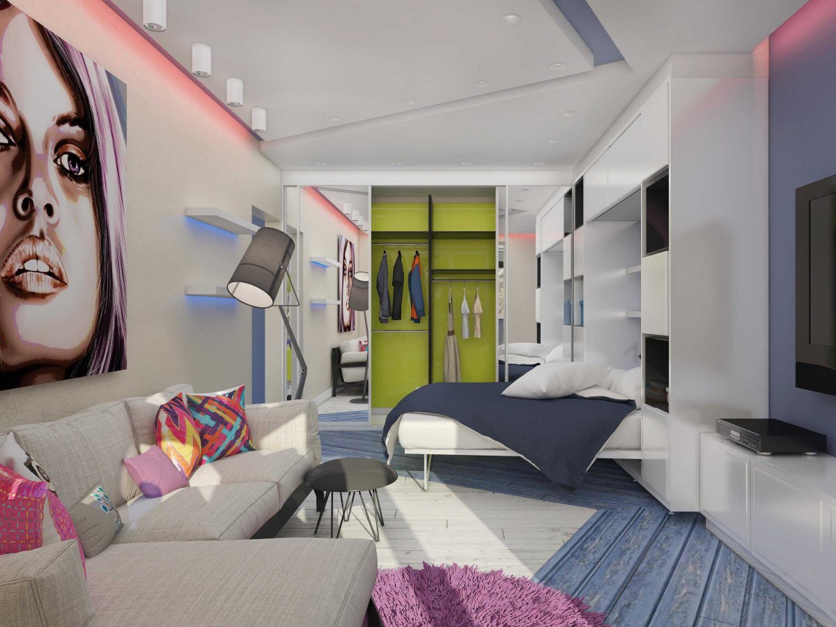 Стиль поп-арт в интерьере