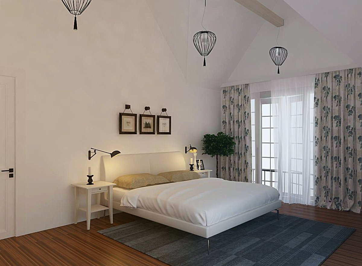 Карниз для штор в стиле Сканди