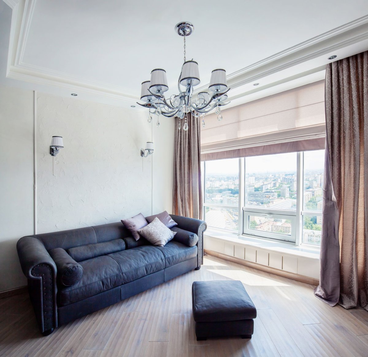 Шторы в стиле Минимализм в гостиной