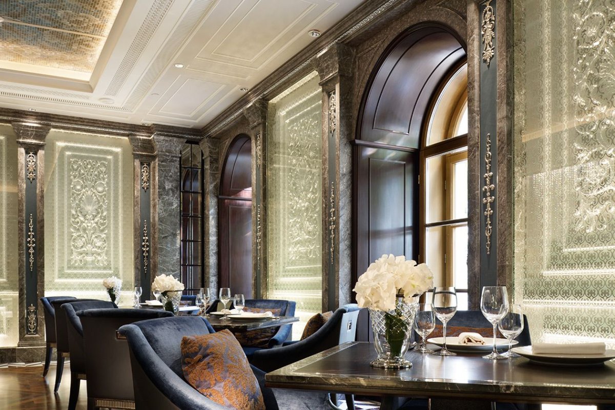 Итальянский ресторан percorso в отеле four Seasons Hotel Lion Palace St. Petersburg