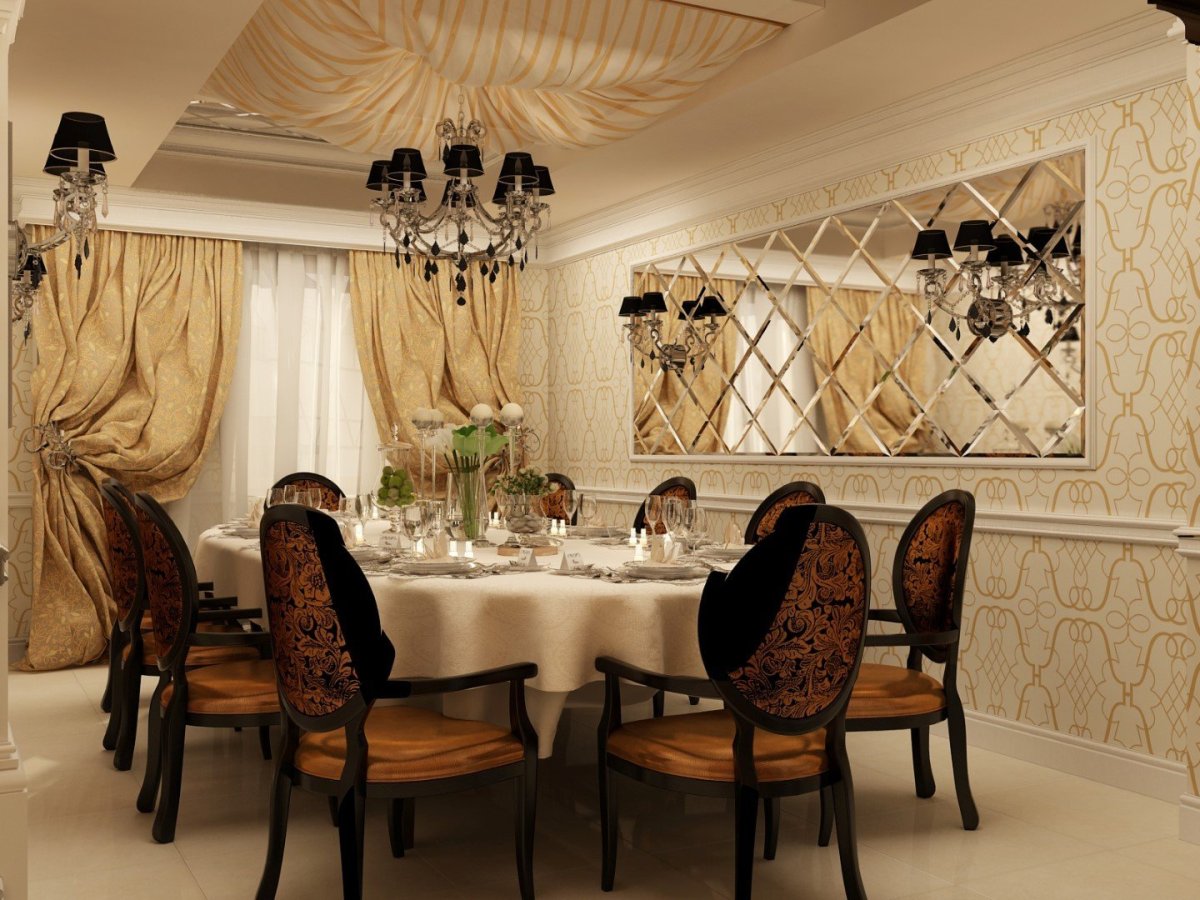 Классический интерьер ресторана