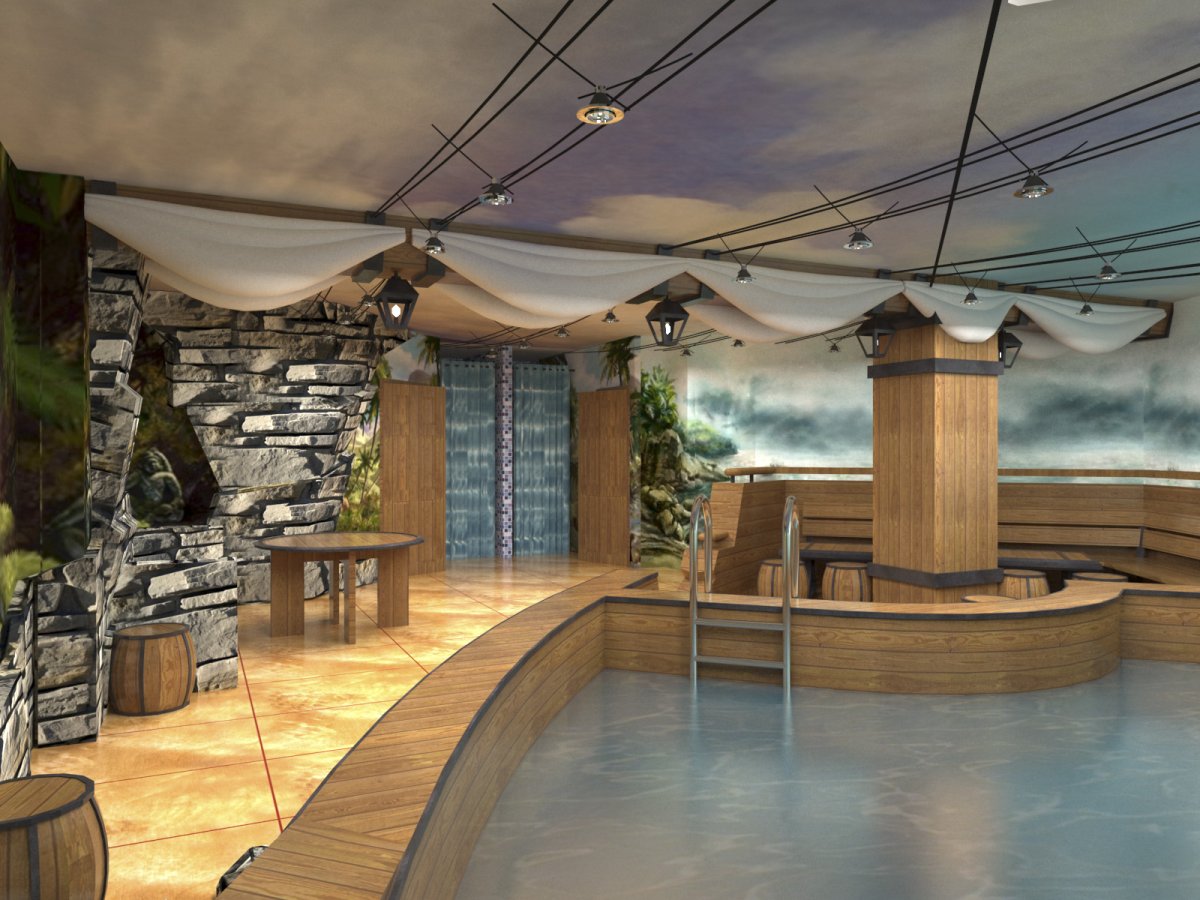 Баня в пиратском стиле