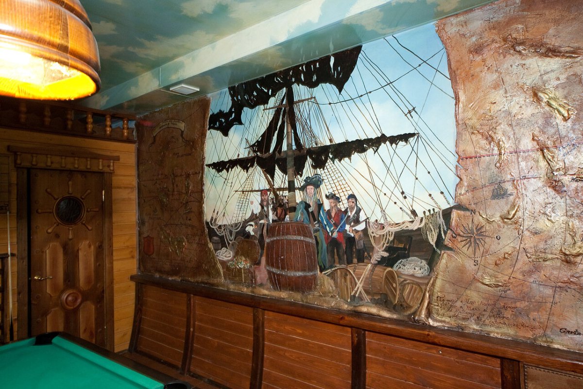 Баня в стиле корабля