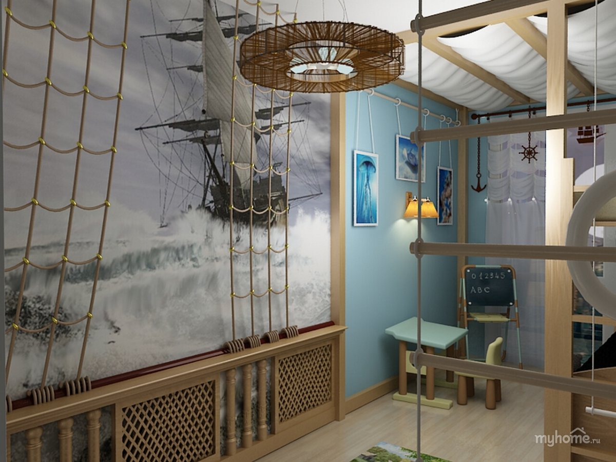 Морская тематика в интерьере