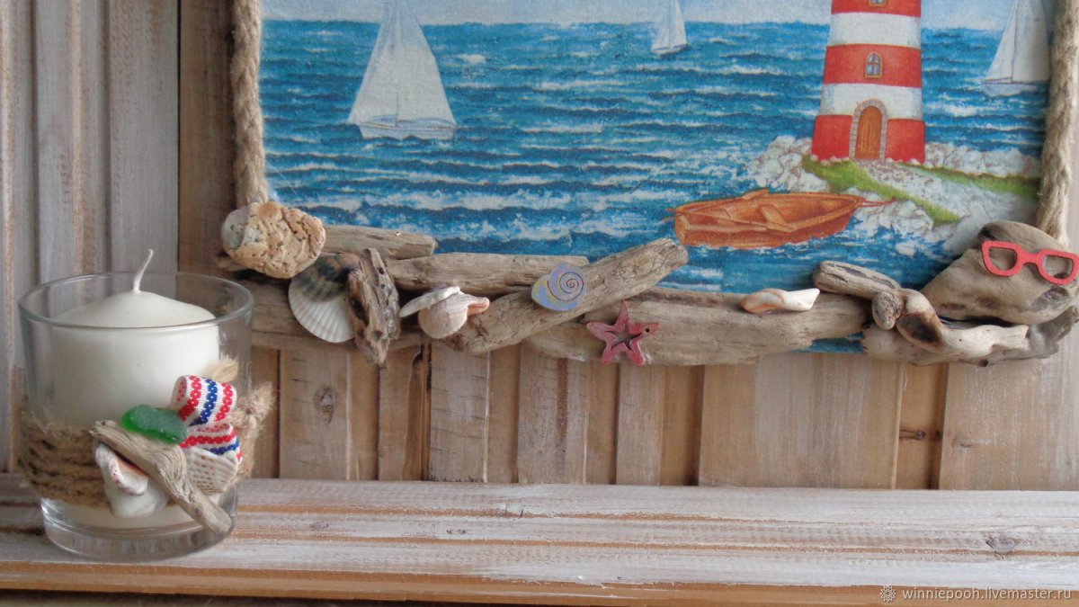 Украшение в морском стиле рабочего места