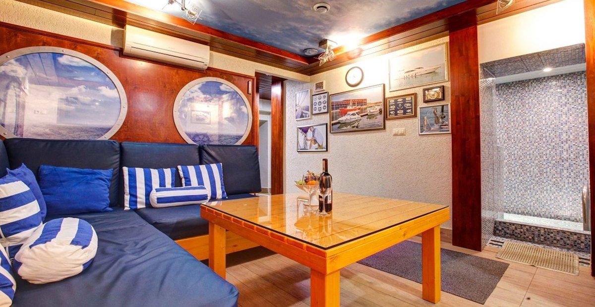 Парилка в морском стиле