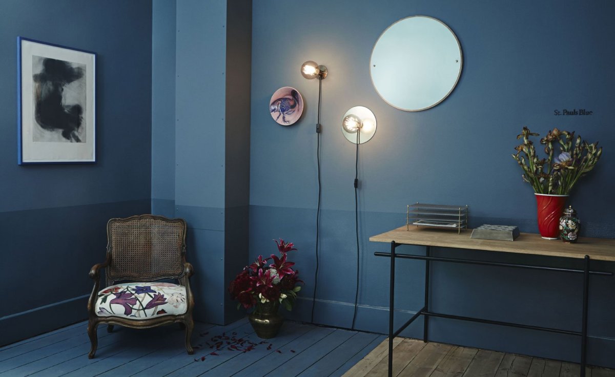 Темно синяя краска для стен