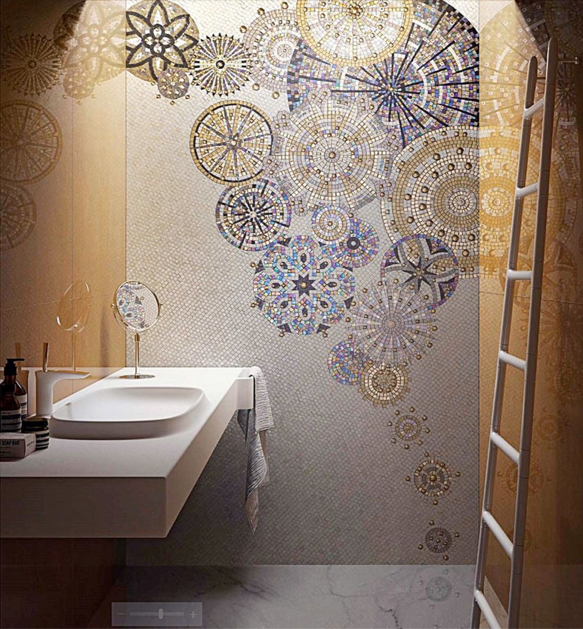 Сичис мозаика в интерьере