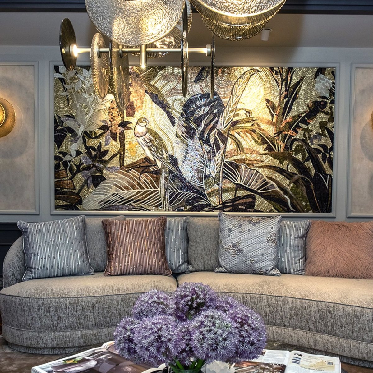 Мозаичное панно в интерьере