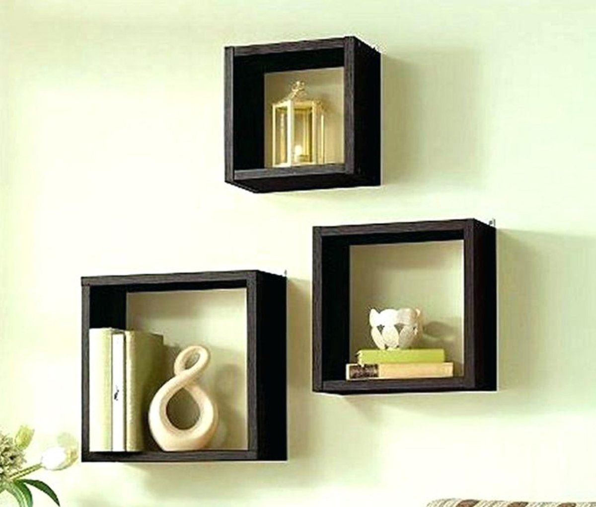 Квадратные декоративные полки