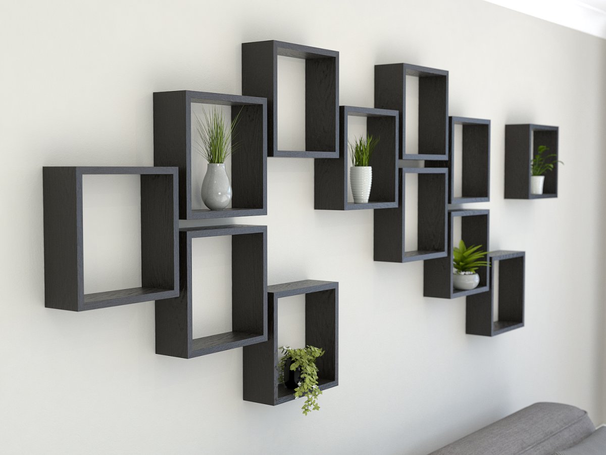 Полки настенные квадратные