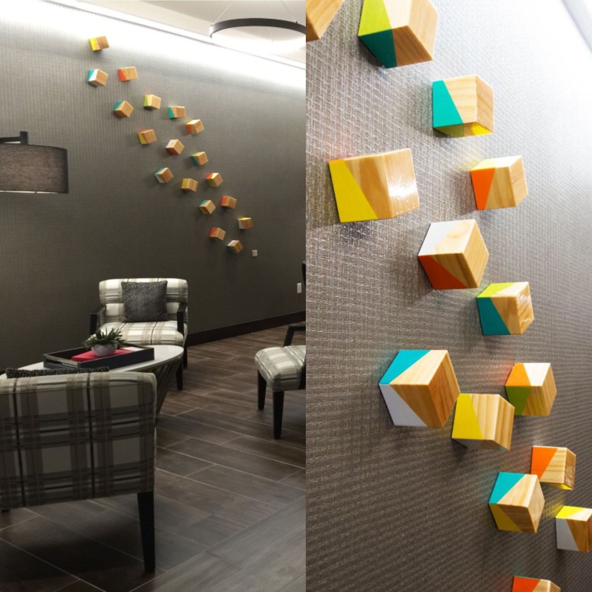 Декорации из кубов