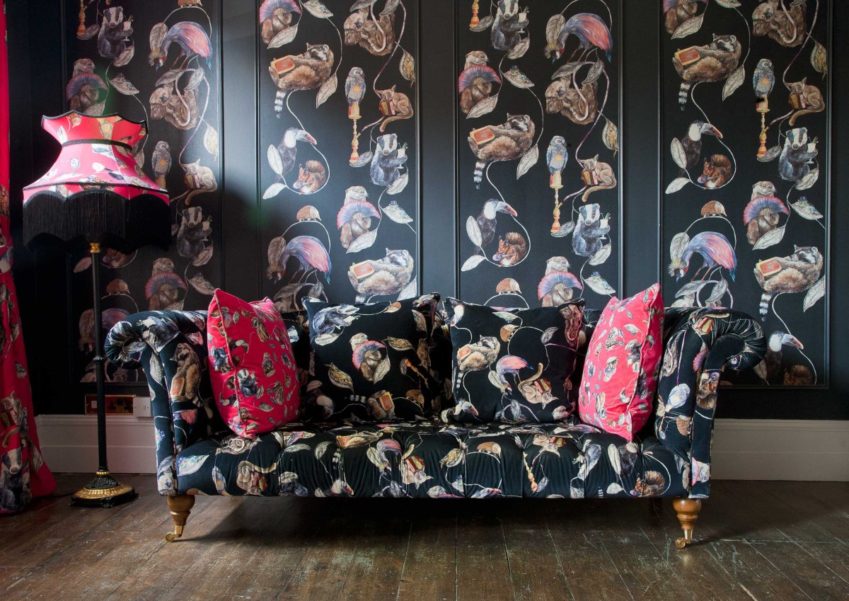 Ткань на стену в качестве декора