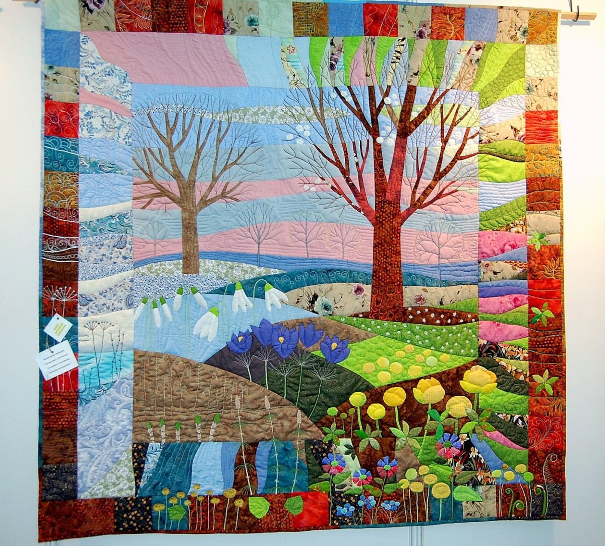 Картины из лоскутков ткани Татьяны Бахтигареевой