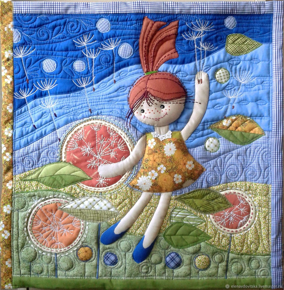 Лоскутные панно от Elena vdovitskaia