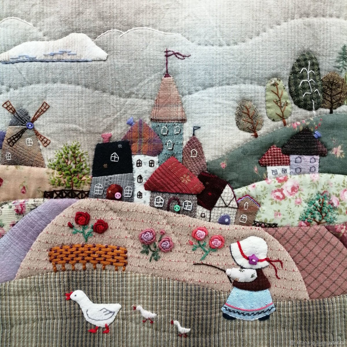 Лоскутные панно Татьяны Богачук
