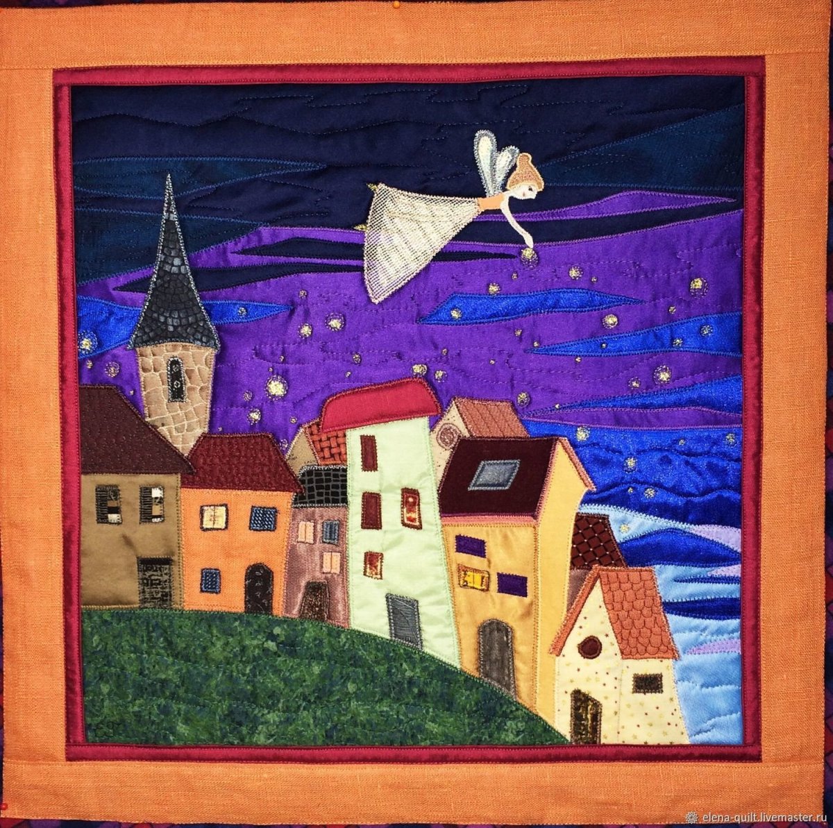 Панно из ткани