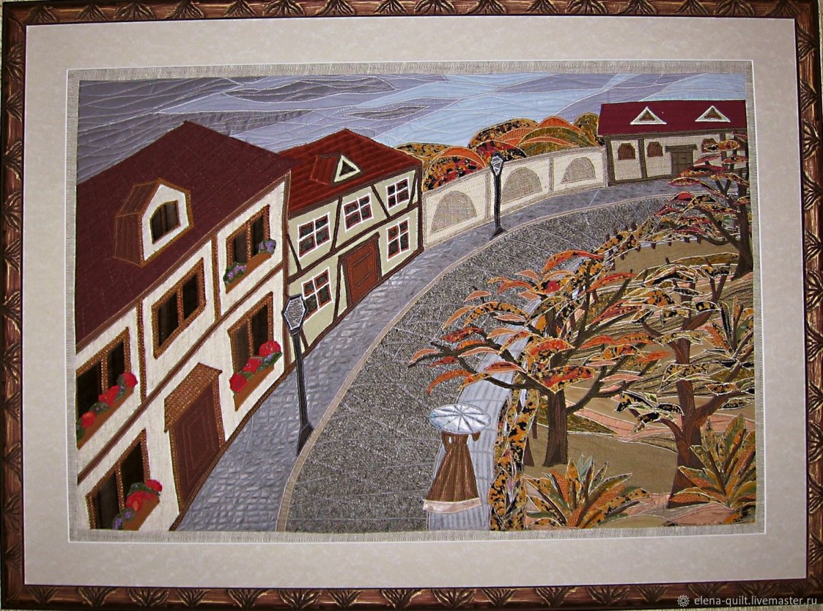 Панно в лоскутной технике