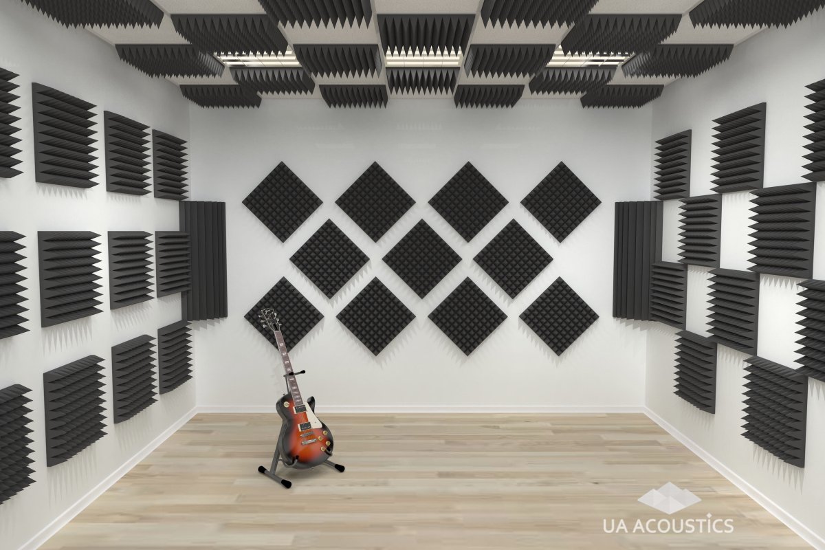 Акустический поролон v studii