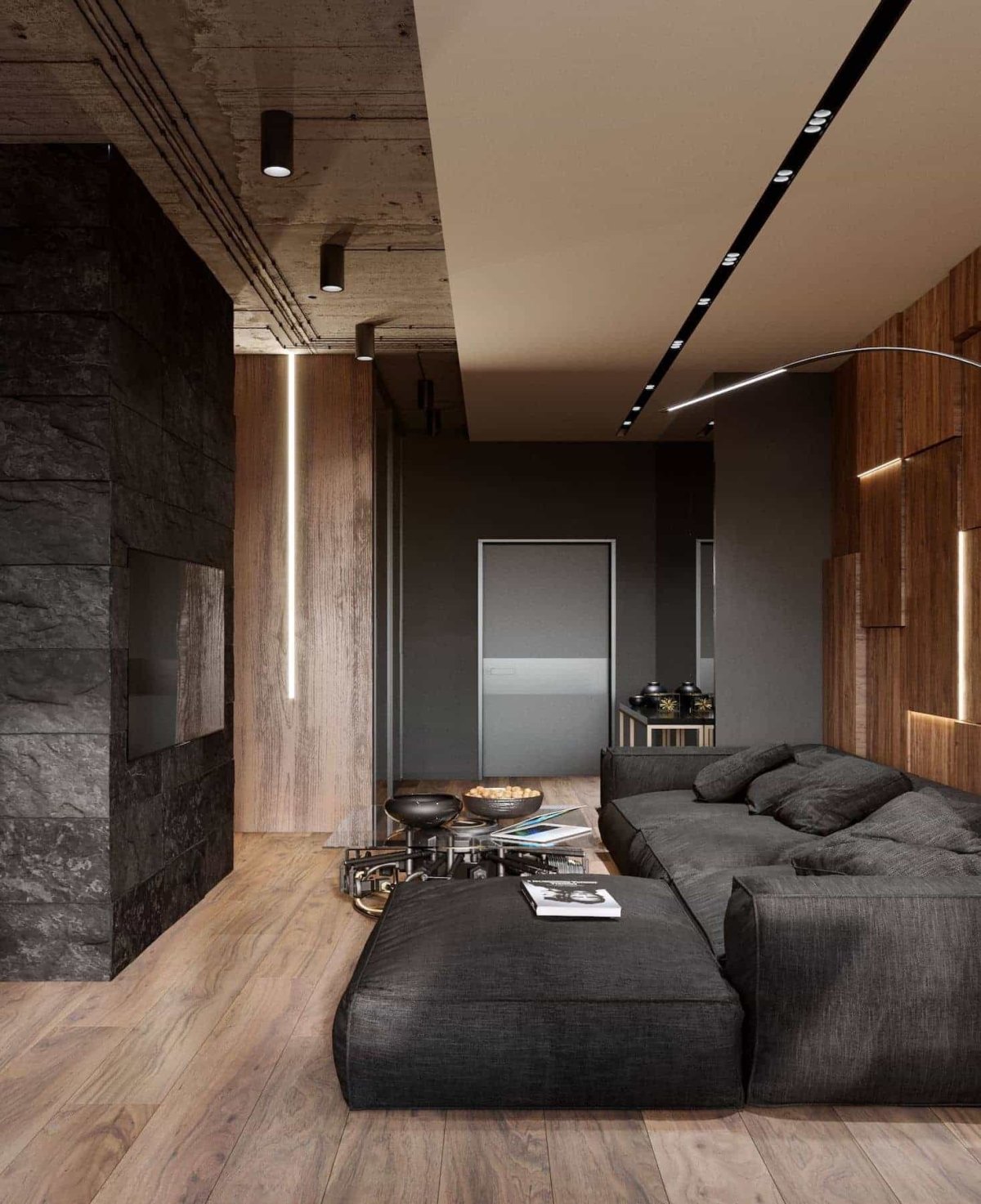 Черный цвет в интерьере