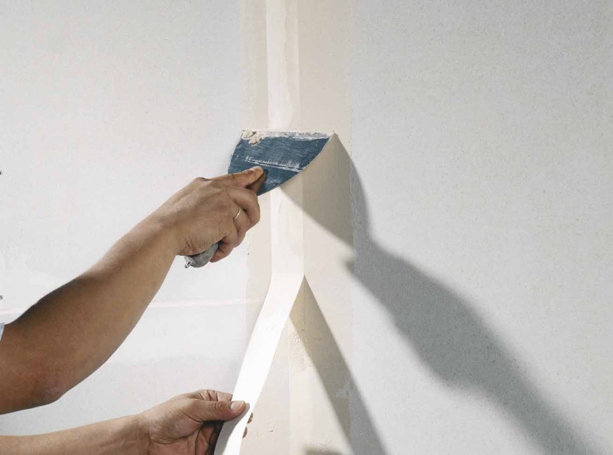 Шпаклевание швов гипсокартона