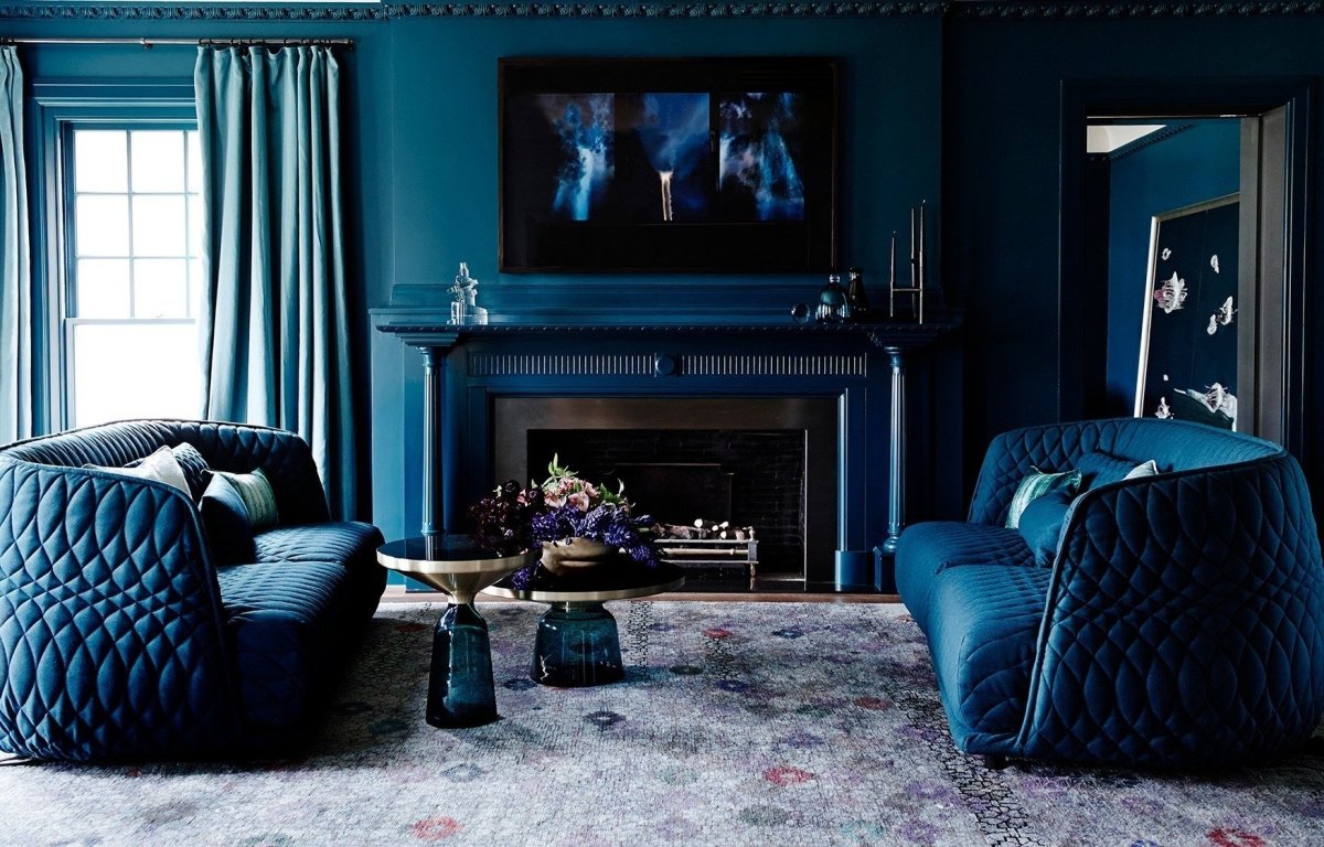 Интерьер в синих тонах